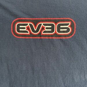 Vintage 90s Eve 6 T-Shirt XL Optima Heavy Blue Spell Out Logo Band Tee 24x29